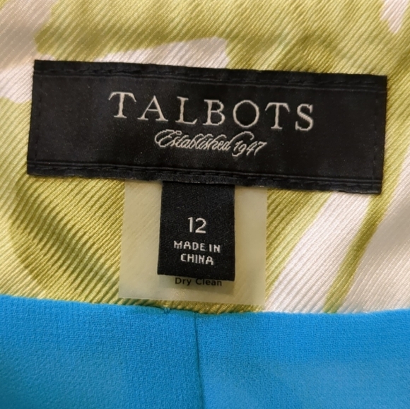 Talbots Women's Pleated Floral Silk Skirt, Size 12 - Picture 5 of 9